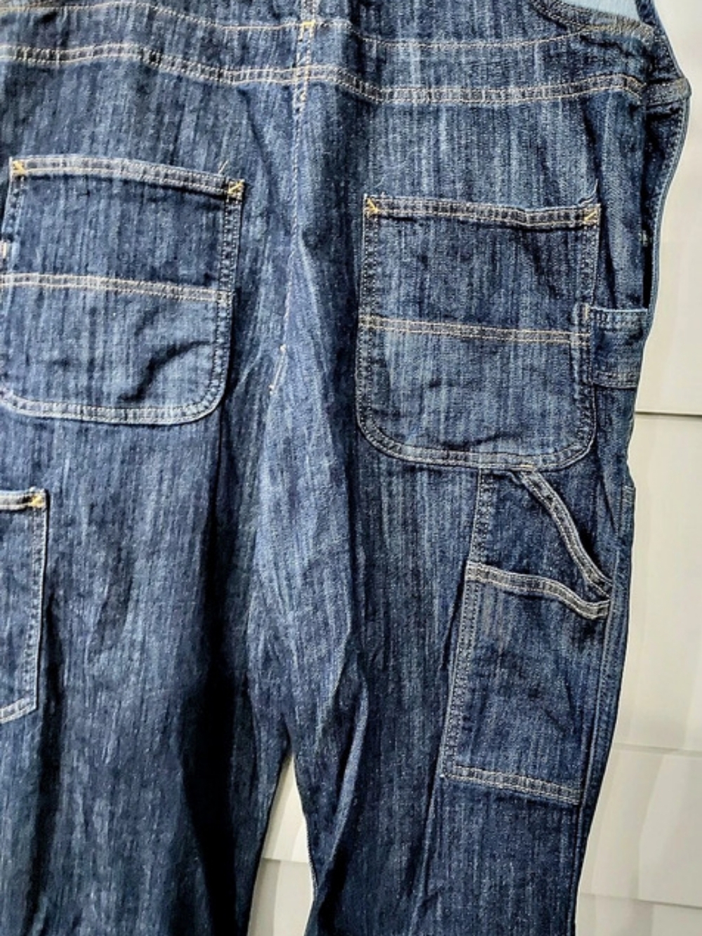 NWOT Carhartt Women's Brewster Double-Front Bib Overall Blue Large - Picture 4 of 8